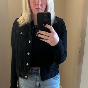 Anthropologie Bailey/44 Sweatshirt Jean Jacket